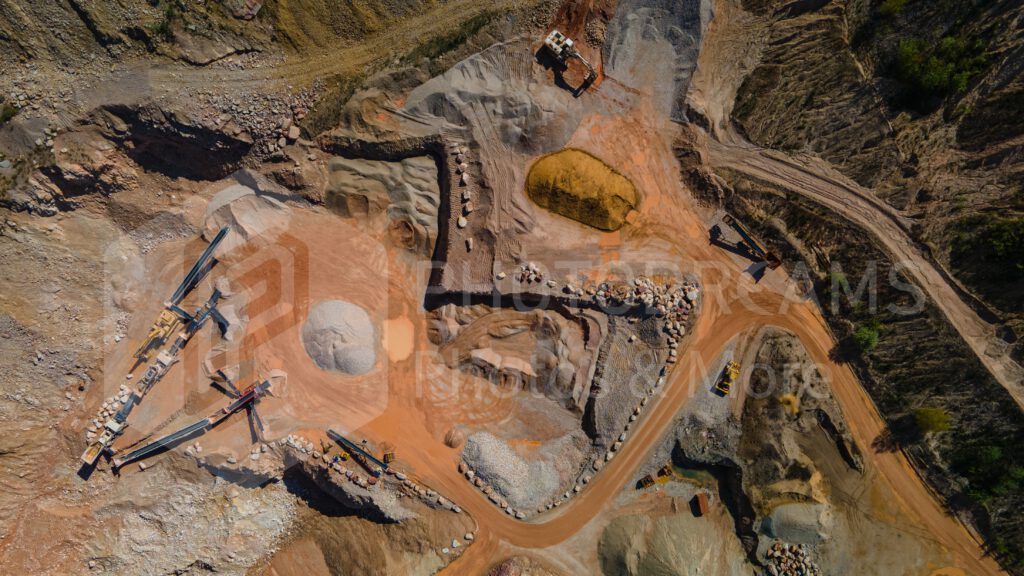 Red Industrial Quarry and Mining in Germany